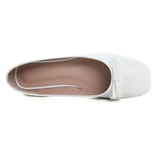 Image of Dear Time Women's Casual Foldable Ballet Flats Square Toe Ballerina Flats Shoes Comfortable