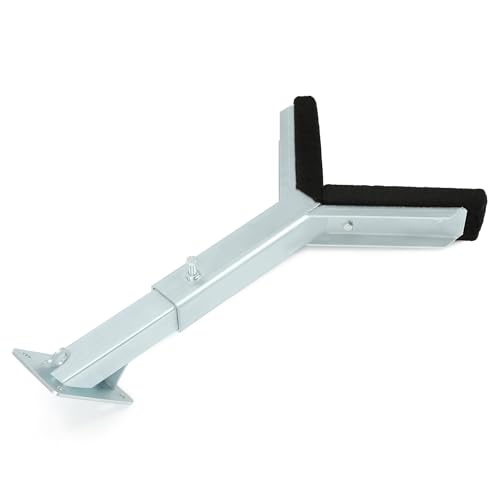 KUAFU Adjustable Bow Rest Catcher for Boat Trailer Compatible with 3 inch Wide Trailer Tongues (3x3 or 3x4) Assembly Silvery Steel Bracket