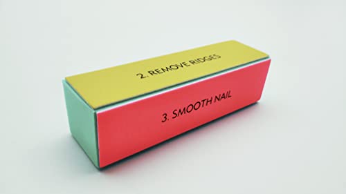 Uniware 4-in-1 Nail Buffer, File, Remove Ridges, Smooth, and Shine