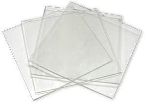 System 96 6inch Clear Glass Squares - 4 Pack