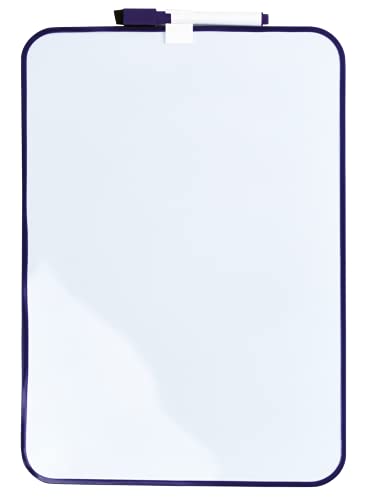 DESQ® Tableau blanc - 24 x 34 cm - Marquage inclus - Profil violet