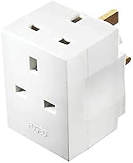 iSeventy9 3 Way Triple Plug Adaptor - Multi Plugs Extension Sockets Adapter - 3 Pin Socket Extensions 250V 13 Amp - Power Extender Multiplug Block for Kitchen, PC, TV, Indoor Lighting