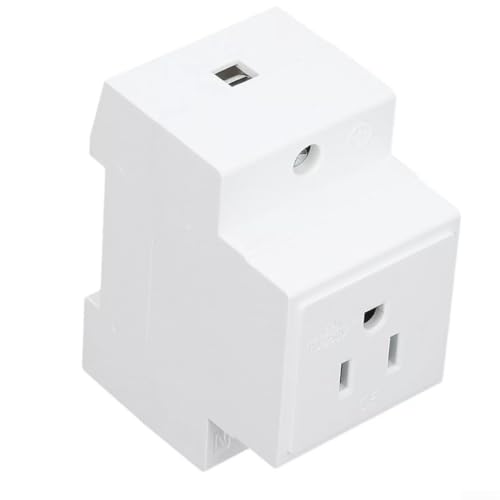 DIN Rail Socket with Built-in Protective Ground‑Bond, Flame Retardant