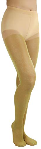 Image of ToBeInStyle Women's Shine & Shimmer Metallic Pantyhose Opaque Lurex Tights