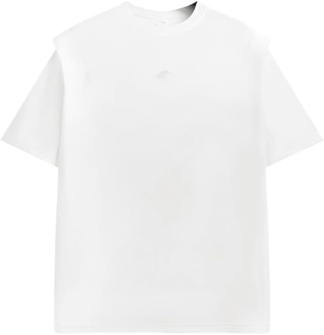 HBJWOV Men's Outdoor Loose Short-Sleeved Fashion Breathable Round-Neck T-Shirt Casual Cotton Quick-Drying Vest