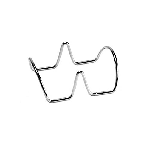 MUCKLILY Crepe Stand Stylish Taco Shell Holders Taco Holders Tacos Holder Wire Taco Holder Restaurant Style Mexican Food Rack Stand Holds Shells Stainless Steel Rack