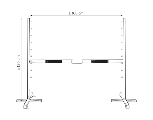 Obstacle Hobby Horse ajustable 160cm pour progresser en saut chez soi - 7
