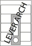Multi Purpose White Permanent 60mm Lever Arch Labels - 4 Labels Per Sheet - 25 Sheets 200mm x 60mm