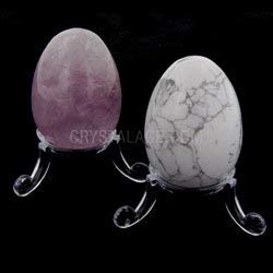 CrystalAge Standard Egg and Sphere Stand - Clear