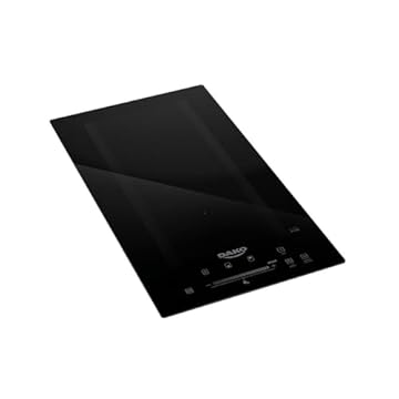 Cooktop de Indução Dako 2 Bocas Preto com Zona Flexível 220v