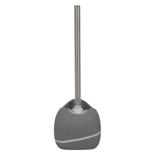 Brosse WC gris MSV Zen 141544 balai de toilette compact 36,5 cm - 2