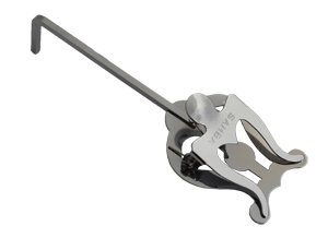 Atril marcha super trompeta, curvado Cromado