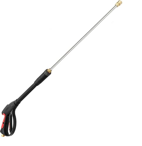 26FT Power Pressure Washer Hose with Gun Extension Wand 5 Nozzle Tips Kit by Willbebest - Used condition - Image 6