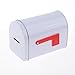 Baoblaze Mailbox Mail Box Drop Box Mail Insertion Decorative Iron Weatherproof Letterbox Postbox for Outdoor Home External Office Gate, White