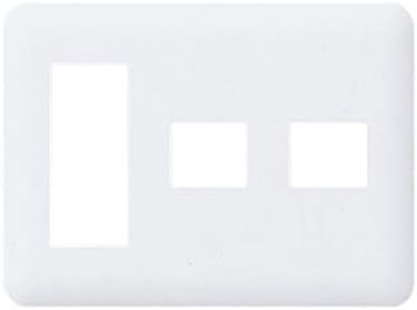 Panasonic Cosmo Series Wide 21 Outlet Plate 3 + 1 + 1 + 1 White WTF7075W