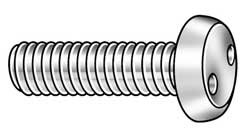 1/4-20 x 2" Pan Head Span Headner Tamper Resistant Screw, 25 pk.