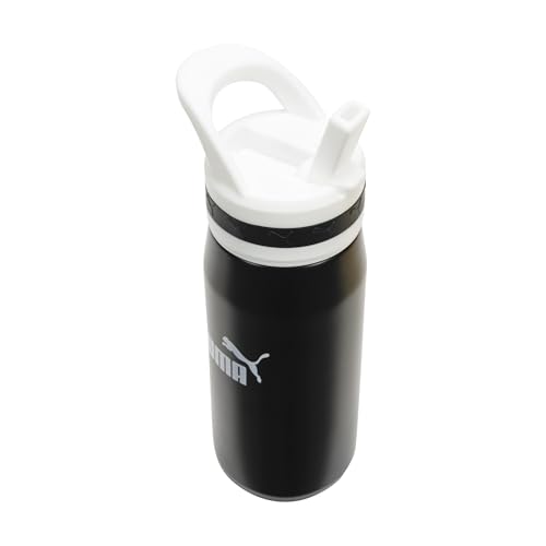 Image of PUMA unisex-adult 18oz Insulated Stainless Steel Water Bottle With Straw & Carry Handle