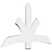 Ekena Millwork GBP060X35X0206DAV00 Davenport Architectural Grade PVC Gable Brackets 60"W x 35"H x 2"D x 6"F, 14/12 Pitch