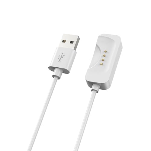 E ECSEM Intended for ONEPLUS Watch 2 Charger Replacement USB Charging Cable Dock Stand for ONEPLUS Watch 2 Smartwatch, 3.3Ft Durable Portable Charger Dock Cord (White&White)