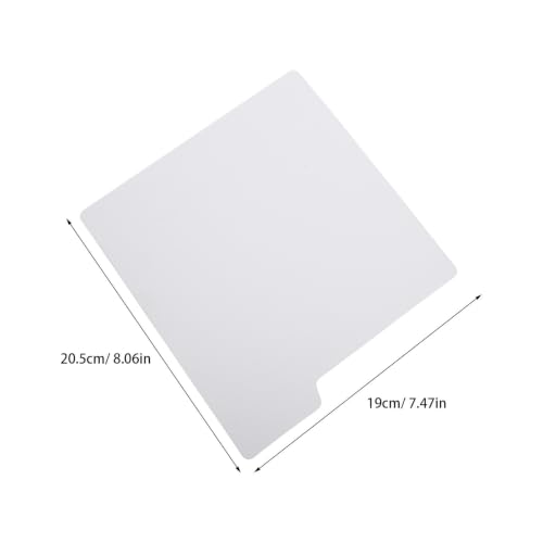 Toyvian: 10 separadores de vinilos en plástico blanco de 0,75 mm 2
