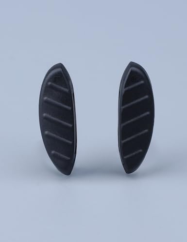 Image of 4 Pairs Ultra Soft Silicone Sunglass Nose Pads for Oakley Clifden OO9440 /Forager OO9421 /Plazma OO9019 /Plazma Asian Fit OO9019A, Push-in Anti-Slip Glasses Nose Piece Replacement Kit Black