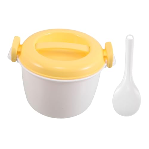 Sosoport Olla Arrocera de Microondas Vaporera Portátil para Cocinar Arroz y Verduras para de Vida Ocupados y Solteros Construcción Duradera y