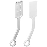 山崎実業(Yamazaki) フィルムフック エアコン 室内物干し ポールホルダー ホワイト 約W1.5×D10.5×H29.5cm(1つあたり) タワー tower 洗濯物干し 部屋干し コンパクト 簡単取り付け 6308