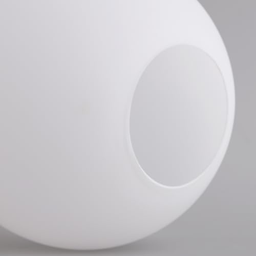 Image of 5.9 inch White Glass Globe Shade, 2.64 inch Opening Replacement Lampshade | Lighting Fixture Glass Accessories for Pendant Lights, Wall Lights, and Ceiling Lights