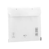 Bantex CD - 10 buste imbottite con chiusura autoadesiva, 175 x 200 mm, colore: Bianco