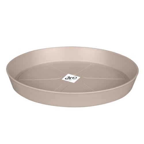 elho Loft Urban Untersetzer Rund 17 - Untersetzer für Außen & Zubehör - Ø 17.3 x H 2.4 cm - Beige/Pilzbeige