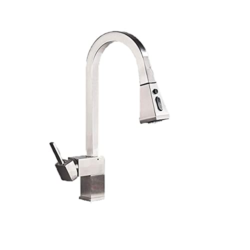 Robinet extractible avec mode jet chaud-froid et bouton pause intégré - 2
