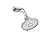 Kohler K-22169-G-CP Forte 1.75 GPM Multifunction Showerhead with Katalyst Air-Induction Technology, Polished Chrome