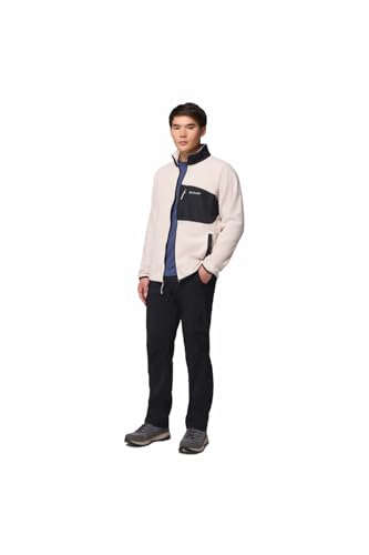Columbia Fast Trek Overlay Veste polaire zippée pour homme Gris foncé/noir Taille S