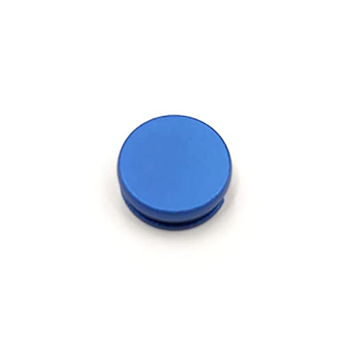 Image of 1pcs Metal Buttons for 3DS 3DS XL 3DS LL Analog Controller Stick Cap 3D Joystick Cap for 2DS New 2DS 3DS LL XL Thumbstick Button (Blue)