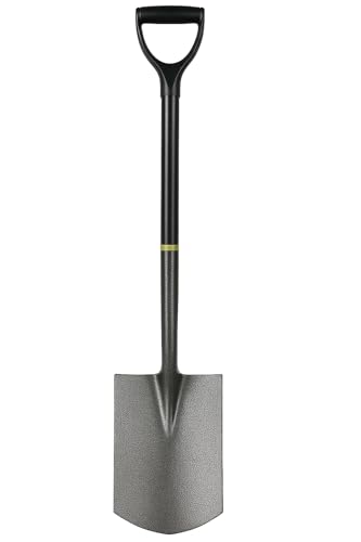 RANRHA Heavy-Duty Garden Spade with Ergonomic D-Handle – 102 cm Length, Powder-Coated Steel Blade – Ideal for Digging, Edging & Landscaping