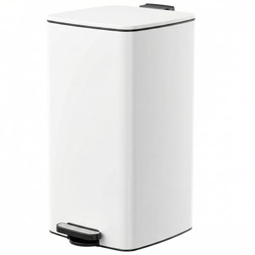 Caneca de basura cuadrada 8 gal acero inoxidable