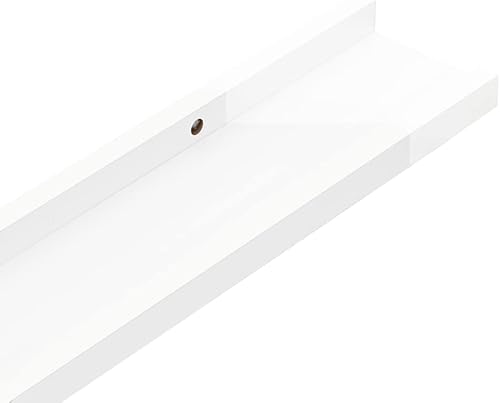 Miniatura 8 de Estante flotante de pared, juego de 2 estantes flotantes para pared, estante flotante extremo montado en la pared para dormitorio, baño, sala de