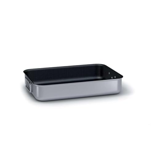 Ballarini Professionale 2040.40 Rostiera Alta Antiaderente, Alluminio, Grigio, 40 x 28 x 8