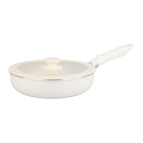 Sitram 716977 Batterie de cuisine 10 pcs en aluminium blanc – Revêtement céramique sain sans PFAS – 2 poêles Ø20/28, 2 casseroles Ø18/20, 1 sauteuse Ø26 + 3 couvercles – Tous feux dont induction – Image 4