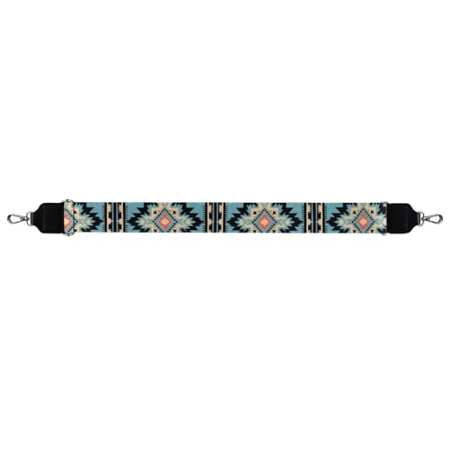 Image of Wide Bag Straps Replacement Crossbody Aztec Boho Guitar Straps for Handbags /Purses /Messenger /Duffel Bags Backpack Straps Replacement Adjustable Length from 30 inch to 50.3 inch Navajo