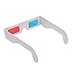 CENPEK 10 Stück 3D-Papierbrille für Filme, Anaglyphen-Papier-3D-Brille, 3D-Virtual-Video-Ansicht, 3D-Videoglas für Heimkino, TV-Filme usw