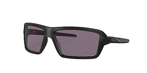 Oakley Cables Sunglasses Matte Black with Prizm Grey Lens 63mm