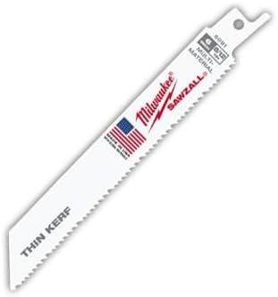 Milwaukee 48-01-7093 Super Sawzall Blade 8/12 Teeth per Inch 8-Inch Length 25-Pa