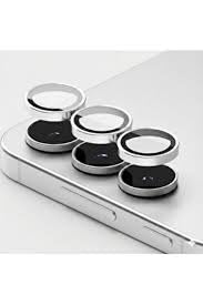 Samsumg Galaxy S23 ile Uyumlu Kamera Lens Koruyucu Kamera Lensini Koruyucu DYG151 Gümüş