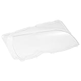 X AUTOHAUX Car Front Headlight Headlamp Lense Clear Lens Cover Cap PC Shell for BMW E46 2002-2005 4 Door 63126924046 63127165772 63127165786 Right Side