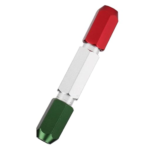 NDNCZDHC Double End Pin Gage Holder Aluminum Alloy Pin Gage Handle Go No Go Gauge Handle Inspection Tool Handle, 0.3‑7mm (1-2mm)