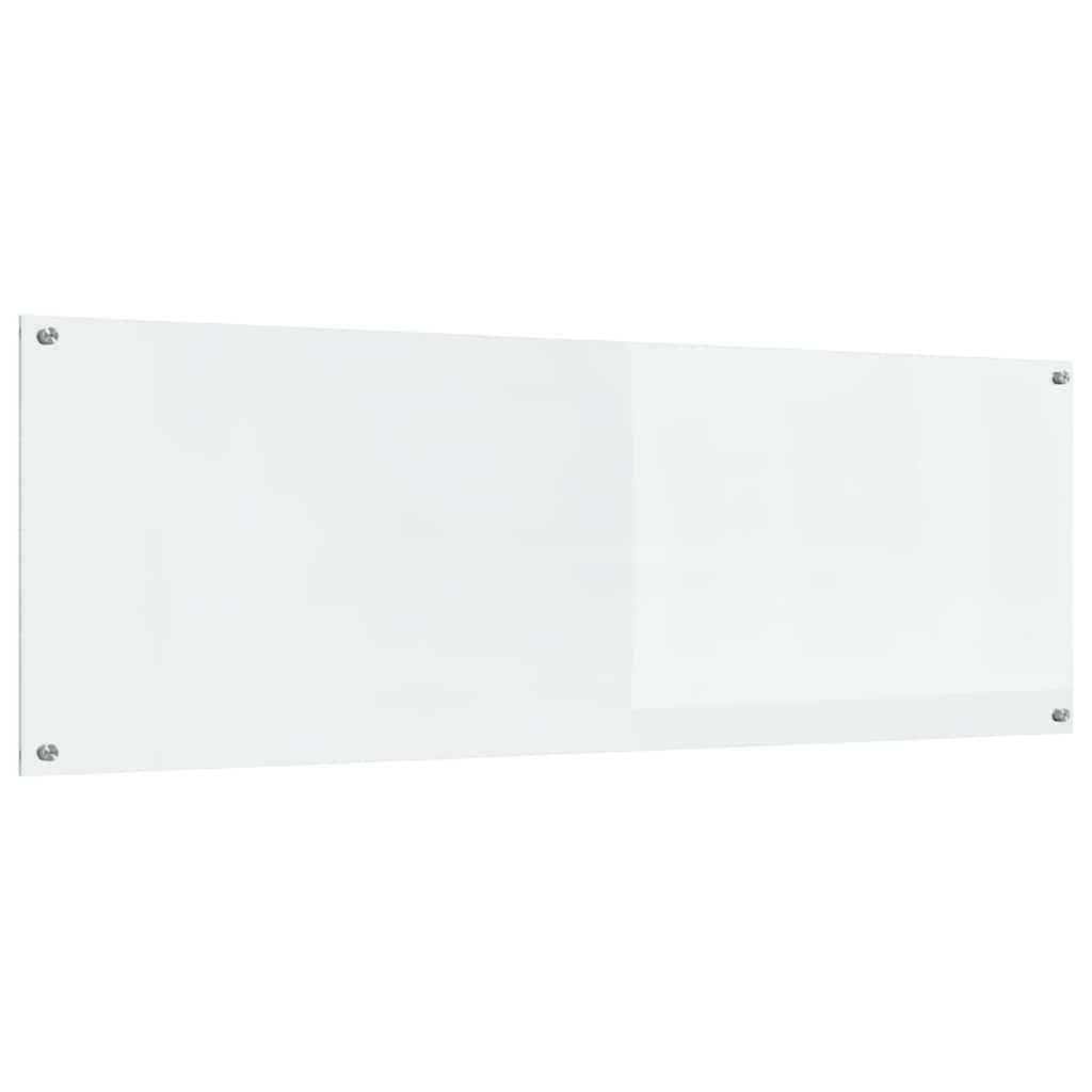 Küchenrückwand gehärtetes Glas transparent 120 x 40 cm 2 pcs modernes Küchenzubehör hitzebeständig platzsparend leicht zu reinigen ergonomisch Küchenutensilien Organizer Haushalt