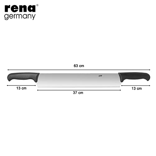 Image of Rena Germany - Pizza Cutter - Pizza Slicer - Mincing Knife - Double Handle Ideal for Mincing , Dicing , Chopping & Slicing