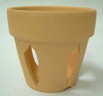 素焼き鉢 乾きの早い三河焼 素焼き鉢 浅鉢 6号 旧トモエ製 (焼き直し 再生鉢