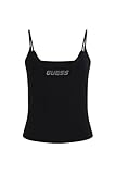 Débardeur logo strassé coton - Guess jeans.